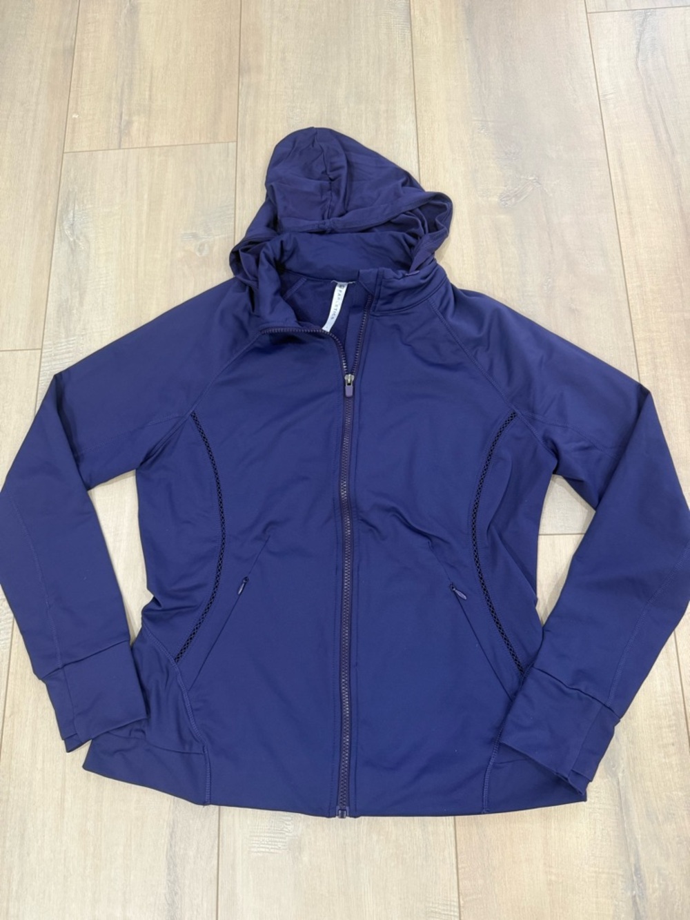 Fabletics Purple Hooded Zip Jacket